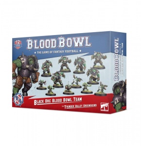 Blood Bowl: Thunder Valley Greenskins Team (Black Orcs)