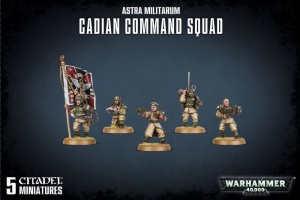 Astra Militarum: Cadian Command Squad (old style)