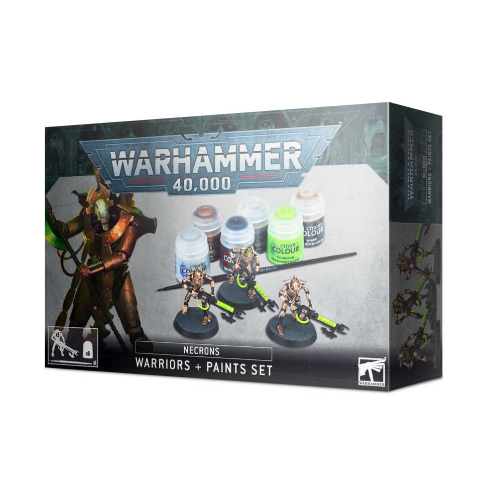 Necrons: Warriors & Paint Set (Box damaged)