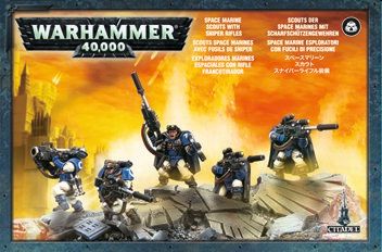 Space Marines: Scouts With Sniper Rifles